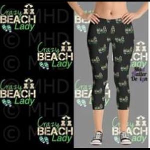 Beach Lady Capri Leggings